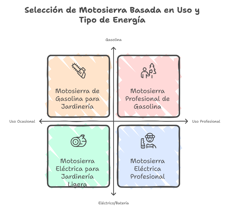 Cómo Elegir el Tipo de Motosierra Adecuado